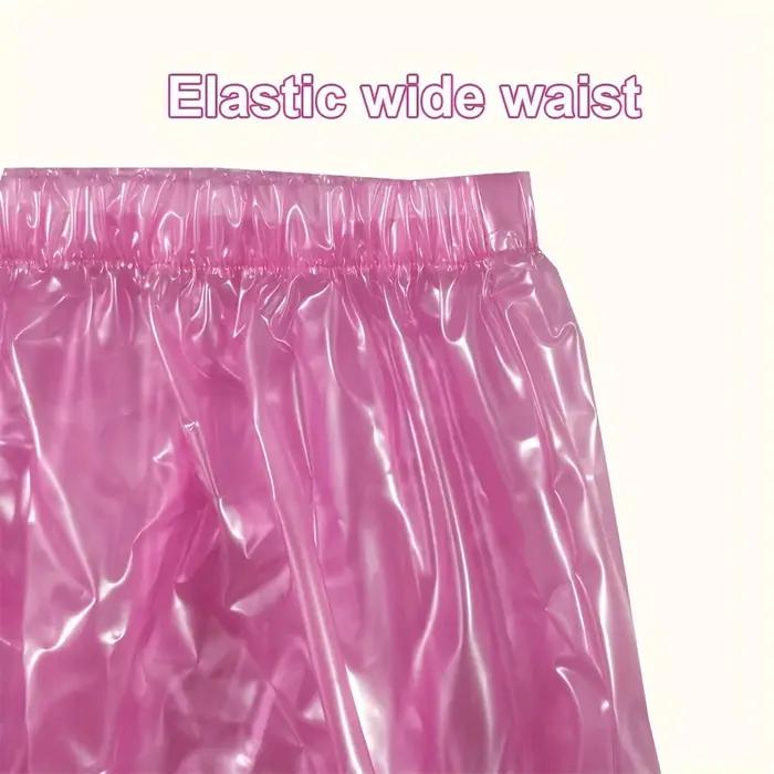 Sous-vêtements PVC transparents taille haute - Couches adultes réutilisables douces pour incontinence adolescente