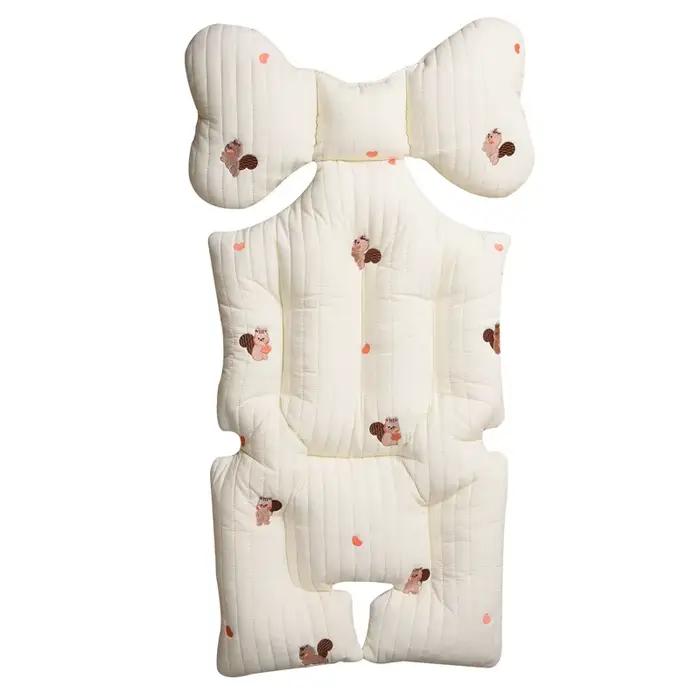 Coussins de siège de poussette pour bébé, chauds, en coton épais, pour enfant, universels, quatre sa