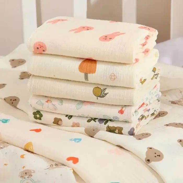 Couverture de réception pour bébé, en mousseline de coton, pour nouveau-né, literie, serviette de ba