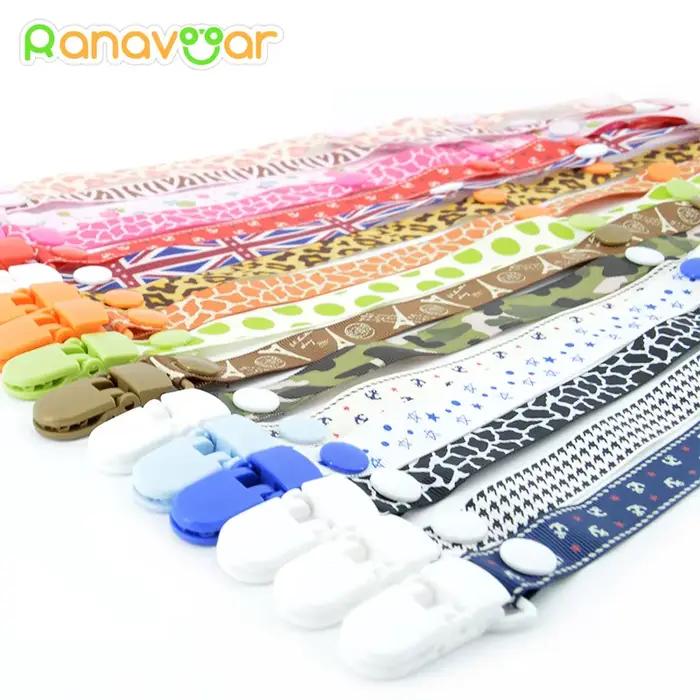 Attache-sucette pour bébé, chaîne pour sucette, ruban, Chupetas, support factice amusant, sangle de