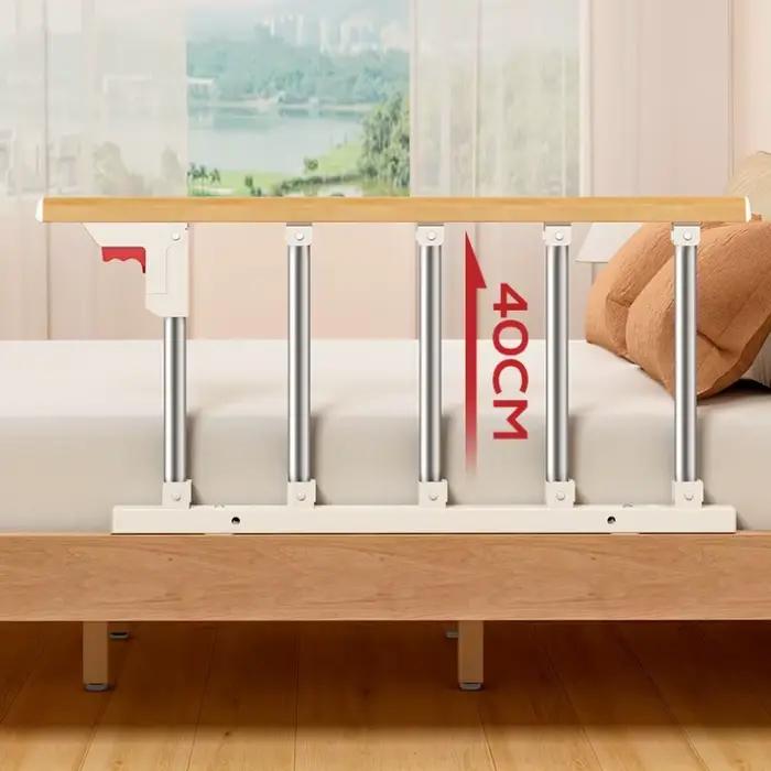 Rail de lit simple face pour personnes âgées, protection de lit de sécurité pliable avec poignée d'assistance au levage, pour personnes à mobilité limitée, usage domestique