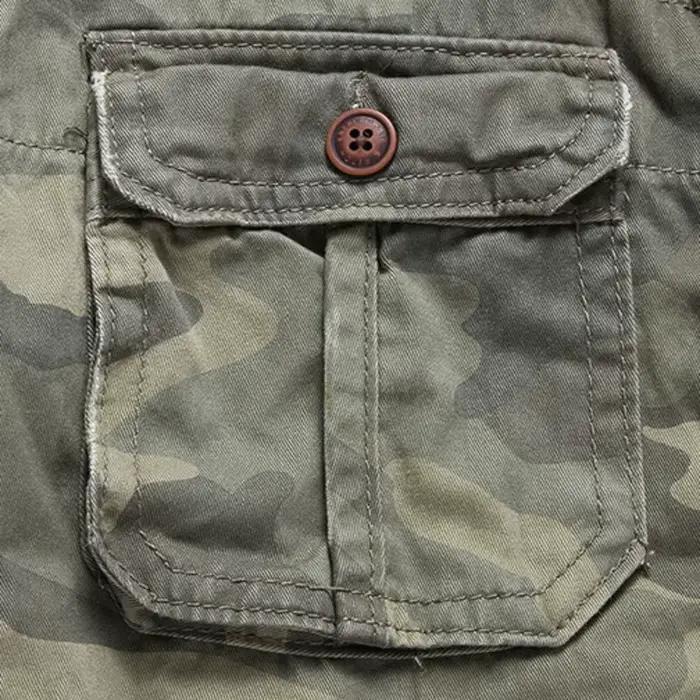 CamSolomon-Chemises cargo militaires pour hommes, chemises en coton et lin pour hommes, manches long