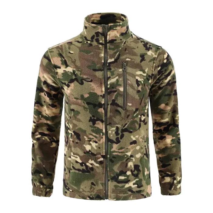 Veste polaire de Camouflage d'extérieur, Cardigan polaire Double face, veste tactique, combinaison d