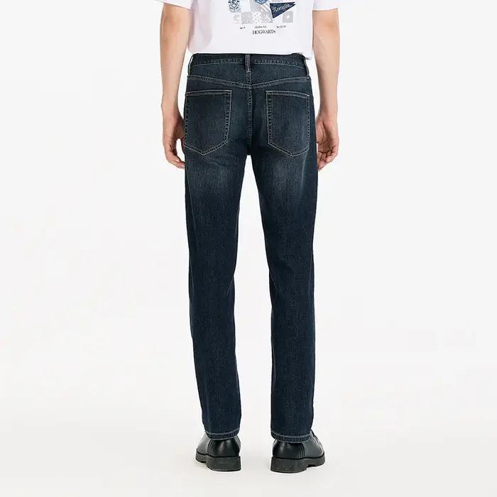 Jean Homme Semir Stretch 2026 Rétro Délavé Coupe Droite Urbain Décontracté Quotidien Doux Confortabl