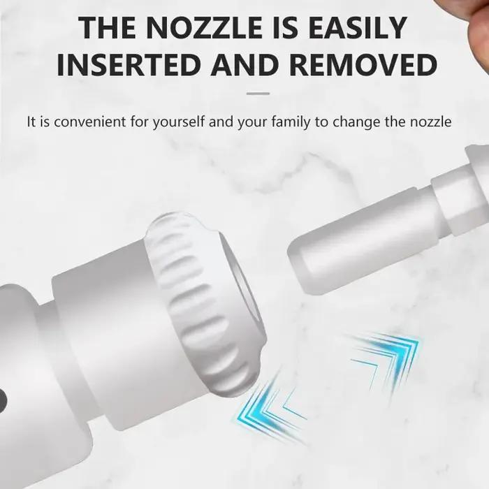 Irrigateur buccal non électrique, nettoyeur de dents sans fil, jet d'eau pour les dents, pression d'