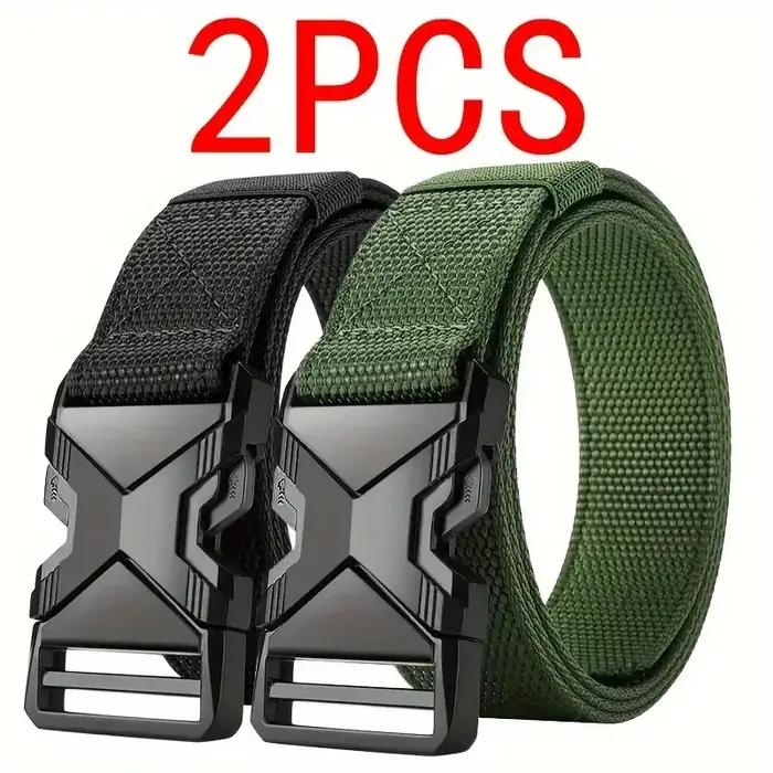 Ceinture de l'armée pour hommes, 2 pièces, chasse en plein air, tactique, alpinisme en plein air, mu