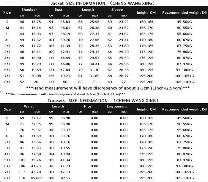 S-8XL costume hommes mode décontracté en plein air (Blazer + pantalon) Gentleman affaires mariage co