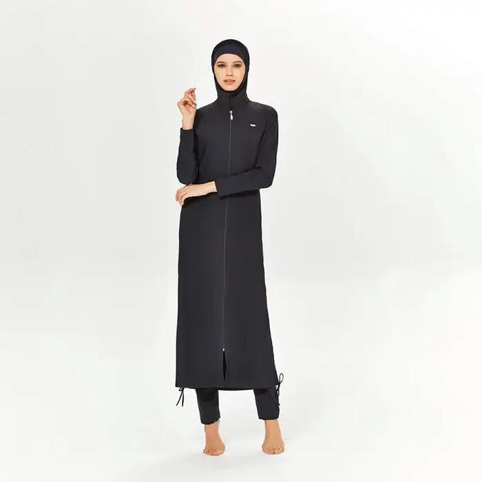 3 pièces musulman modeste Burkini Femmes maillots de bain maillot de bain pour femmes Abayas Hijab i