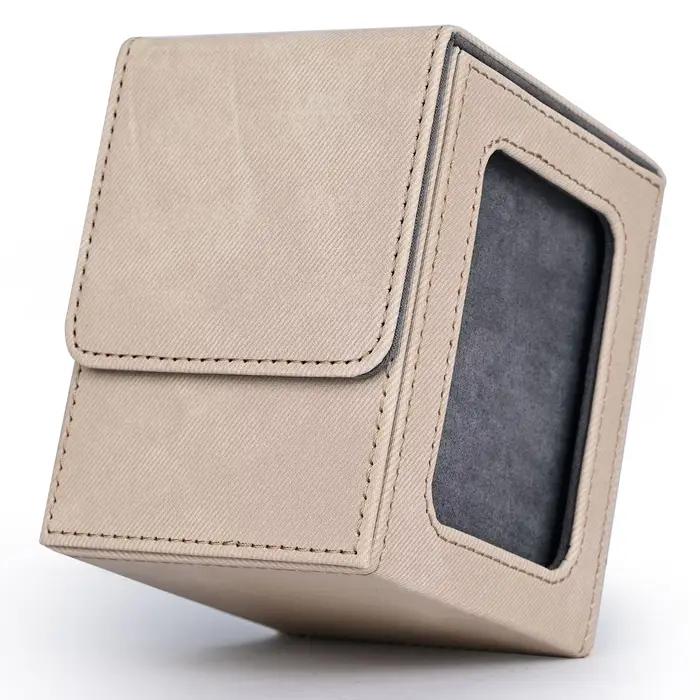 Boîte de jeu de cartes avec fenêtre d'affichage, mallette de rangement pour cartes à collectionner,