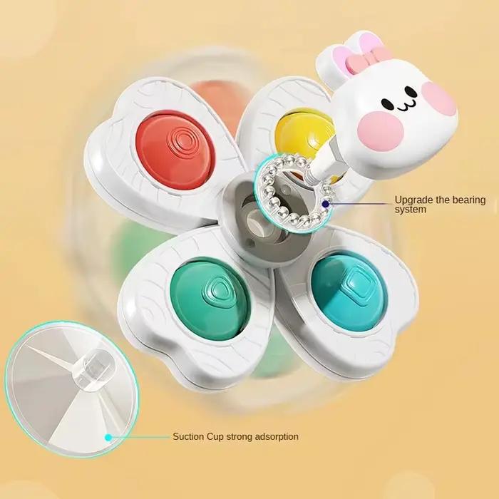 Jouets rotatifs à ventouse pour bébé, bain pour enfants, éducation Montessori, jouets de salle de ba