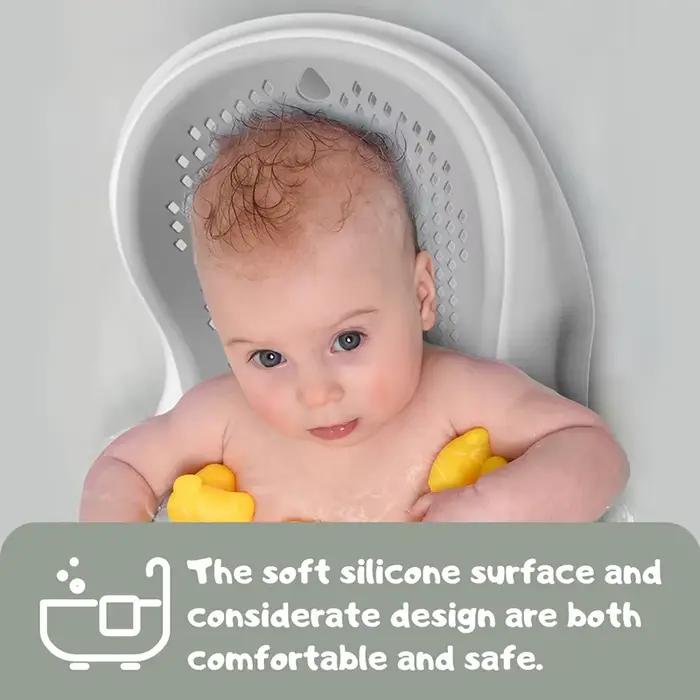 Support de bain doux pour bébés nouveau-nés ergonomique antidérapant pour bains confortables et sécurisés occasions spéciales