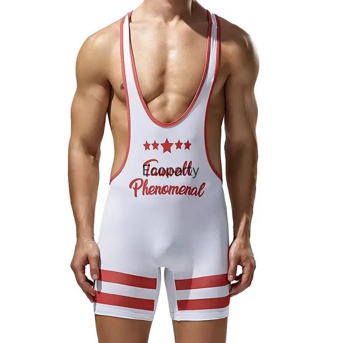 Vente directe usine : Sous-vêtements masculins, Bodys, Maillots de lutte, Débardeurs de fitness et d