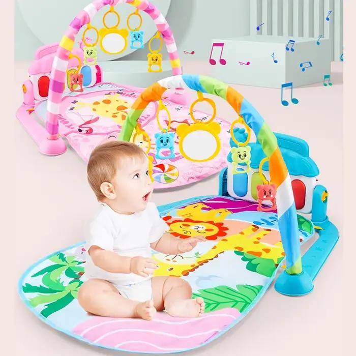 Tapis de jeu Musical pour bébé, support de gymnastique, tapis de jeu pour enfant, Puzzle, clavier de