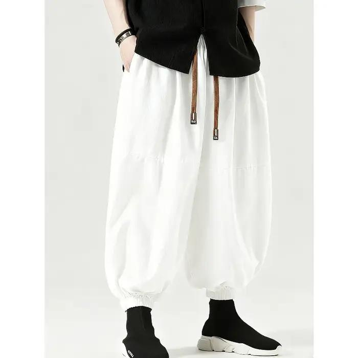Pantalon homme FGKKS neuf, style coréen, coupe ample, en coton, pour l'extérieur, printemps, uni