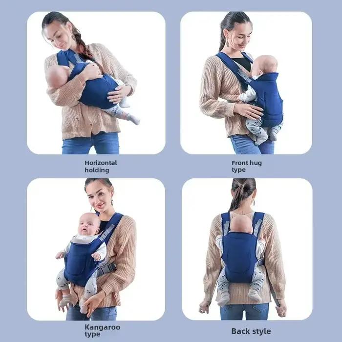Porte-bébé multifonctionnel avant arrière bandoulière ajustable pour sorties toute l'année occasions spéciales famille
