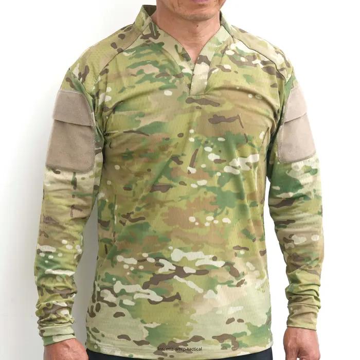 Chemise de combat respirante style Cag SMTP002 pour hommes à manches longues