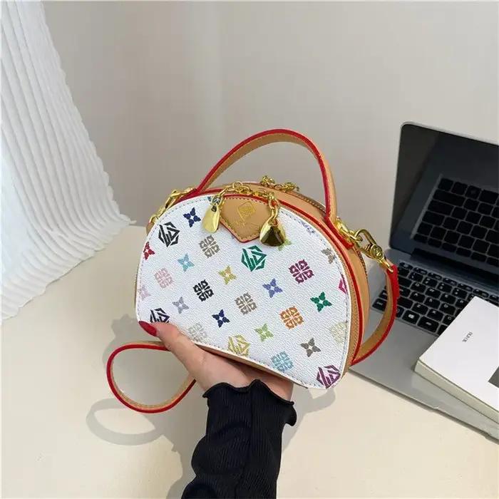 Sac à bandoulière rétro imprimé pour femme – Sac à main de haute qualité, décontracté, polyvalent, a