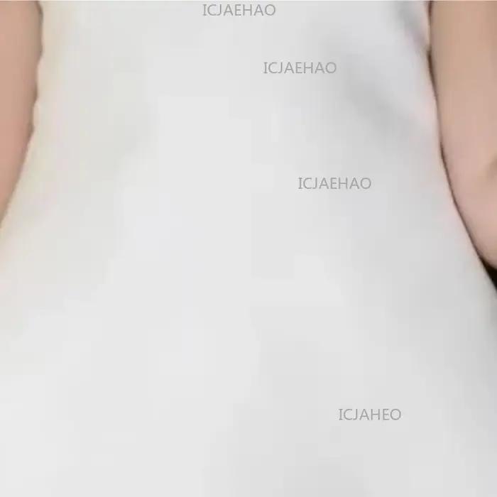 Robe sans manches décontractée style coréen pour filles 2026 – Mini-robe élégante blanche pour enfan