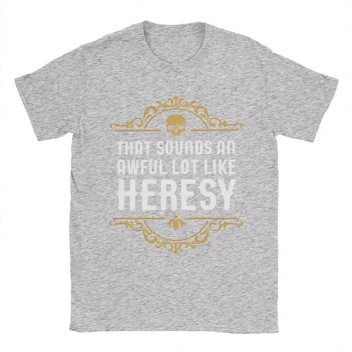 Vintage Heresy drôle Wargaming w-wahammer 40k T-Shirts femmes col rond coton T-Shirts à manches cour