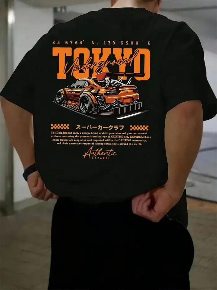T-shirt manches courtes col rond homme, 100% coton, à la mode, décontracté, ample, grande taille, mo