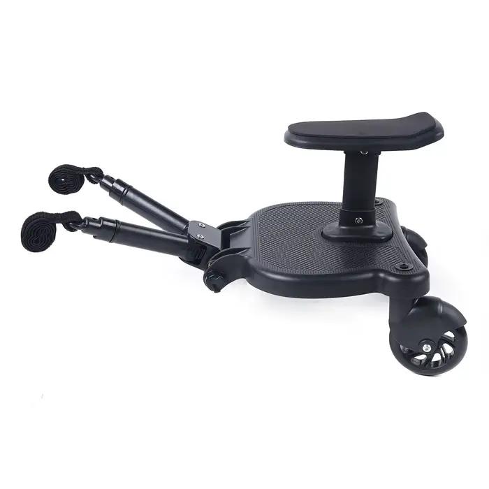 Poussette assise et sur pied, planche de poussette universelle 2 en 1 avec coussin confortable, régl