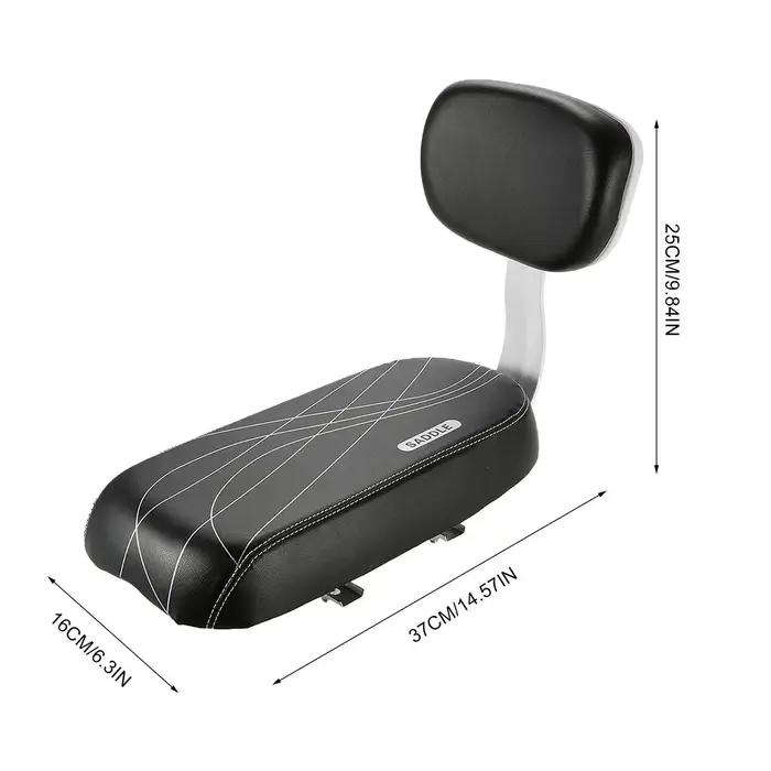 Siège arriere pour enfant avec poignee accoudoir repose-pieds pedale tapis de siege confortable et sécuritaire pour vélo occasions familiales et cadeaux d'anniversaire