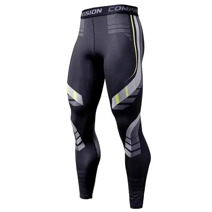 Pantalons de Compression hommes décontracté maigre Joggers pantalons de survêtement entraînement gym