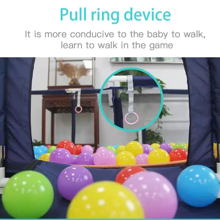 Parcs pour bébé avec anneaux de traction, aire de jeux intérieure pour bébé, balles pour enfants, cl