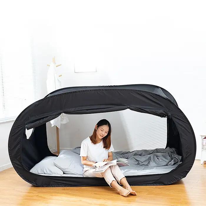 Tente de lit intérieure pliante pour enfants et adultes ombrage camping adaptable pour activités et lectures chambre dormir aventure camping sécurité confort sécurité magie chambre jeu nuit sommeil