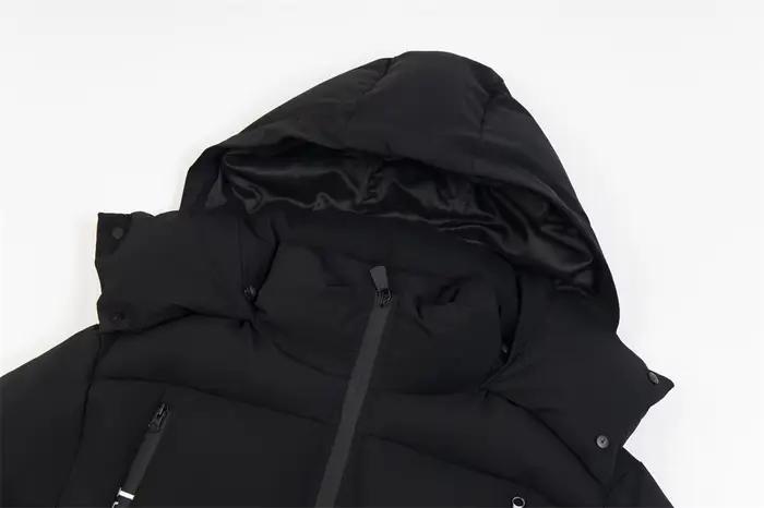 Veste longue rembourrée à capuche pour hommes et femmes, Streetwear, poches de couleur unie, fermetu