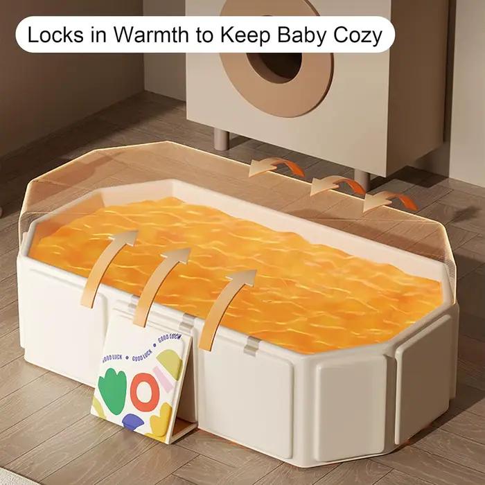 Lavabo bain pliable bébé - Baignoire portable rangement facile intérieur extérieur