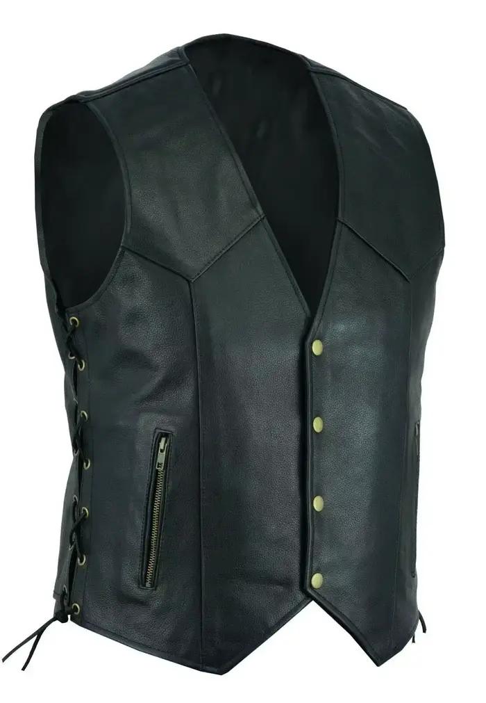 Gilet en cuir Punk mode manteau décontracté moto