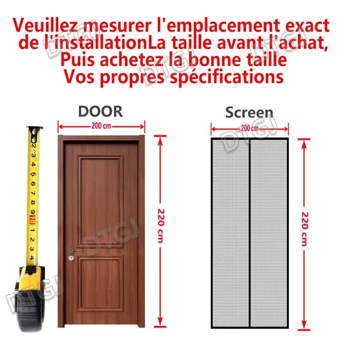 DTGJ Rideau de porte à écran magnétique