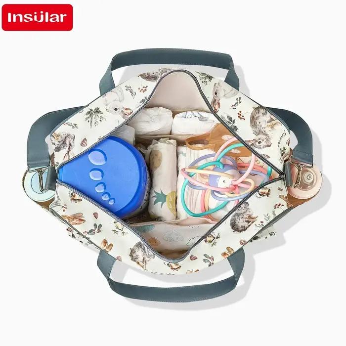 Sac à couches pour maman pour bébés, organisateur de grande capacité, étanche, large ouverture, mess