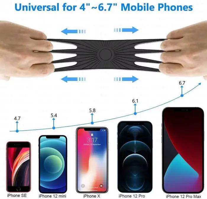 Support de téléphone de vélo universel pour iPhone Samsung Xiaomi pour randonnées et déplacements quotidiens
