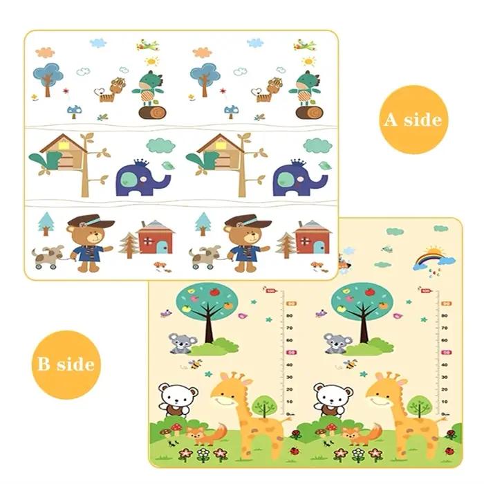 Tapis de jeu enfants 200x180cm épais - Tapis sécurité ramper pliable ami des bébés tapis d'éveil