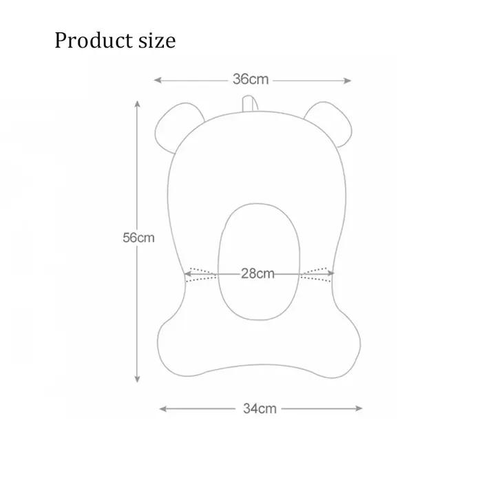 Tapis de soutien de siège de bain pour bébé antidérapant doux confortable coussin de corps pliable chaise de baignoire oreiller de baignoire nouveau né occasions spéciales