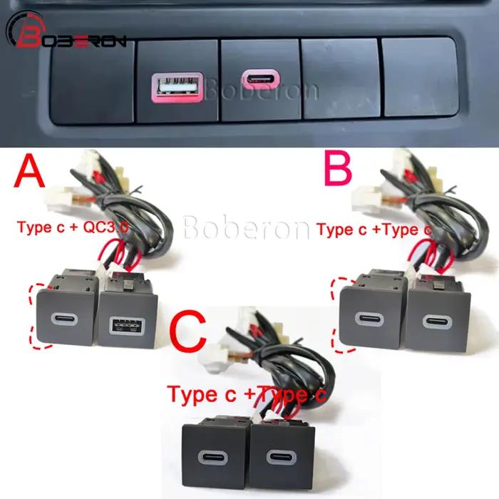 Chargeur de voiture 12V/24V USB QC3.0, prise de charge, adaptateur d'alimentation PD Type C pour VW