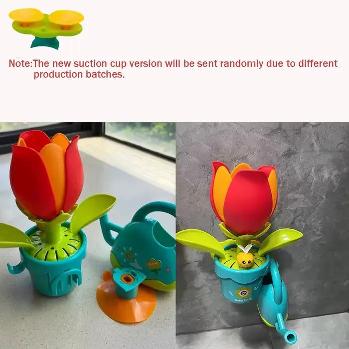 Jouet de bain pour bébé, jeu d'eau en forme de canard/fleur, roue à eau Lion, amusant pour enfants,