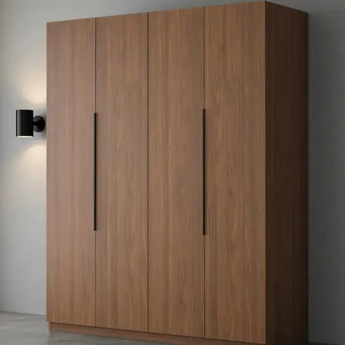 Armoires d'angle en bois massif avec portes de placard système de rangement de luxe pour chambre à coucher meubles modernes pour rangement optimal et élégance
