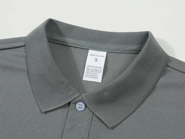 T-shirt à manches courtes et col pour homme, Polo décontracté, couleur unie, tendance, respirant, am