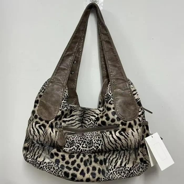 Sacs à main léopard pour femmes, grand fourre-tout à poignée supérieure, sac de Shopping multifoncti