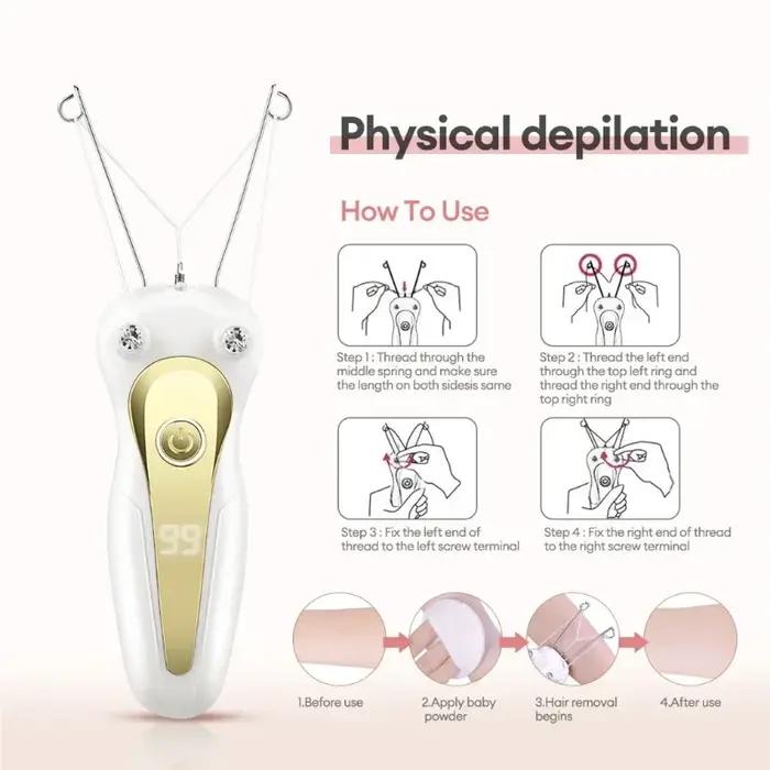 Mini Épilateur électrique Épilateur du visage Défenseur Femmes Épilateur de beauté Bras du corps Épi