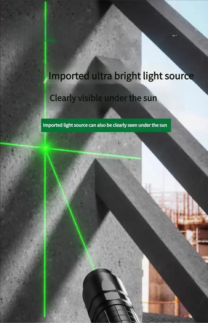 Outil laser auto-nivelant : niveau laser à lignes transversales, pointeur de positionnement infrarou