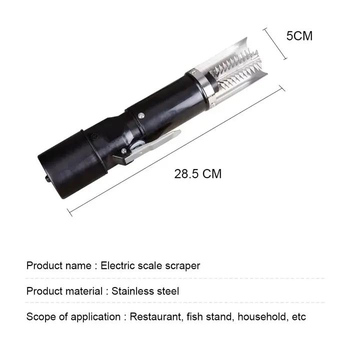 Couteau à fruits de mer 120W, grattoir électrique étanche pour écailles de poisson, nettoyage facile