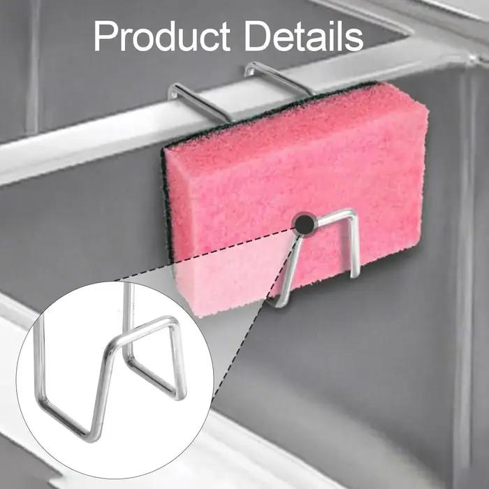 Porte-éponge en métal pour évier de cuisine et comptoir de salle de bain élégant et polyvalent pour rangement ordre et propreté