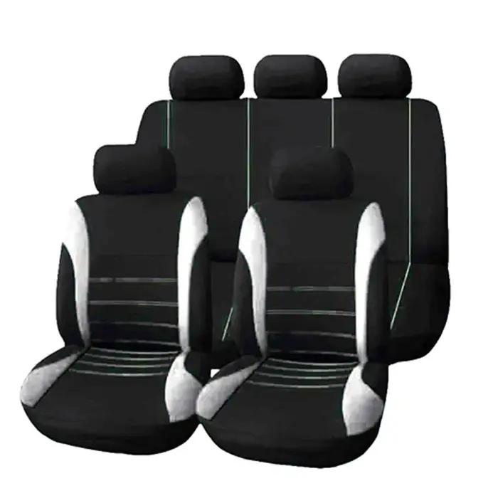 Housse de siège de voiture en tissu Polyester, pièces automobiles, ensemble de 2/4/9 pièces, coussin