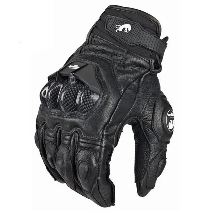 Gants en cuir véritable de haute qualité pour hommes Luva Moto gant de Moto Guantes Protection cours
