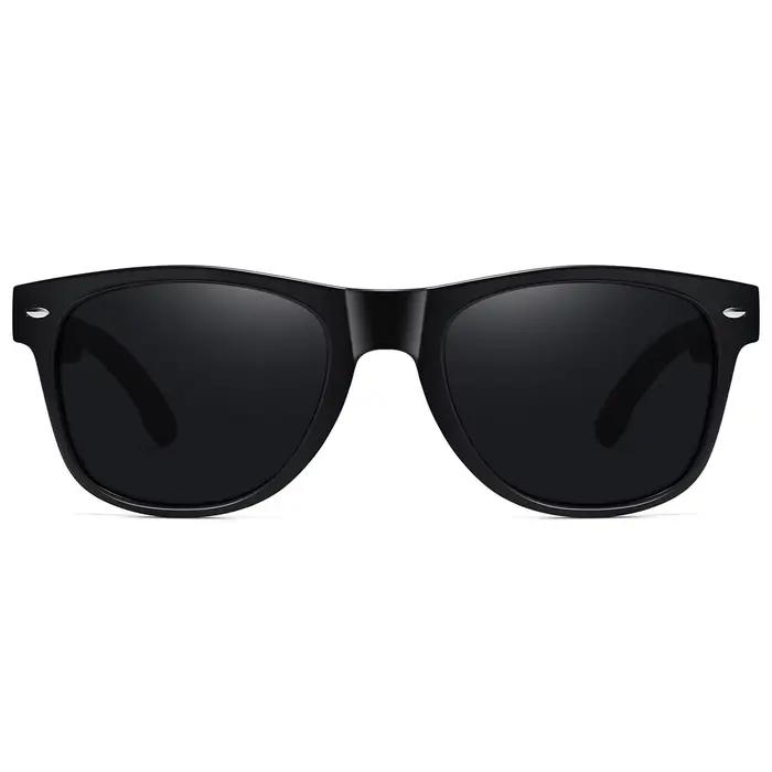 BARCUR-Lunettes de soleil en bois pour hommes et femmes, design naturel, brochure, protection UV