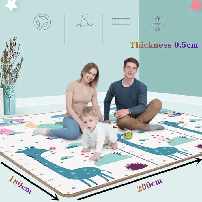 200*180 cm épaisseur 0.5 cm bébé tapis de jeu enfants Puzzle jouet ramper tapis enfants tapis jeu ac